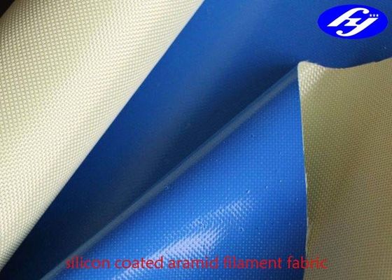 El lado llano de la tela una de Para Aramid cubrió con el silicón del líquido 100GSM