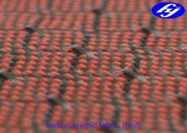 Enrede la tela de Kevlar del carbono del modelo/la tela tejida híbrido de la fibra del filamento del telar jacquar