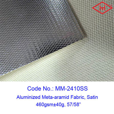 espesor 0,5 mm Tejido de meta-aramida de 57 a 58 pulgadas de ancho textil flexible resistente al fuego utilizado en prendas de seguridad industrial
