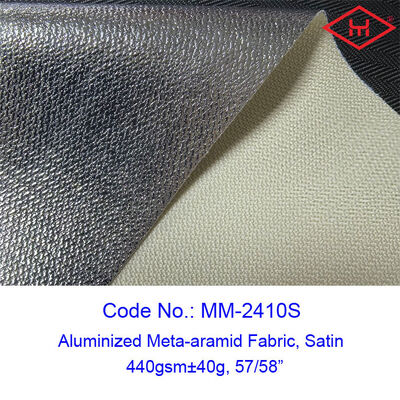 espesor 0,53 mm tejido de meta-aramida resistente a la llama composición del material de fibra meta-aramida ideal para ropa resistente al fuego e industrial