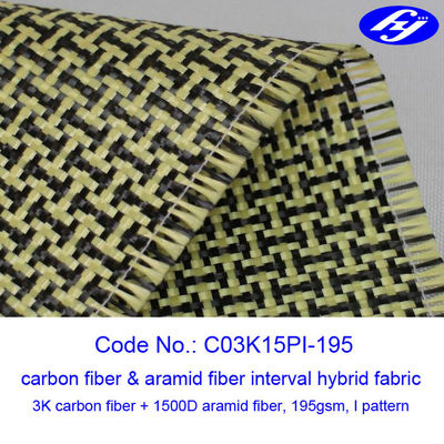 200GSM aclaran la tela de Kevlar de la fibra de carbono del modelo 1500D 3K de la tela I de Aramid del carbono